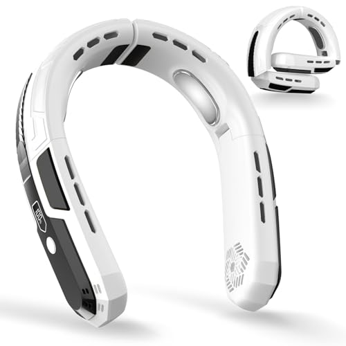 6000mAh Rechargeable Portable Neck Fan, 3 Speed Wearable
