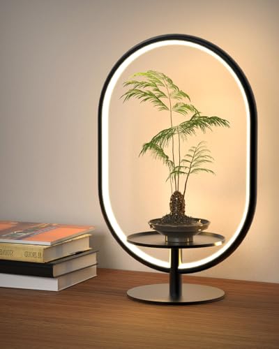 Dimmable LED Bedside Table Lamp with Storage Tray