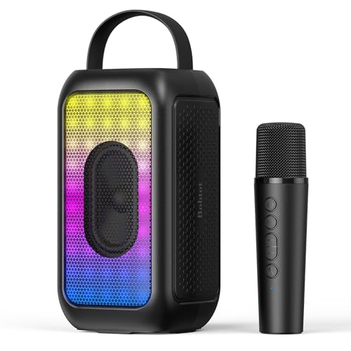 40W Portable Bluetooth Speaker with Microphone, Deep Bass