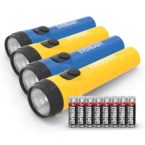4 Pack Eveready LED Flashlights with Batteries