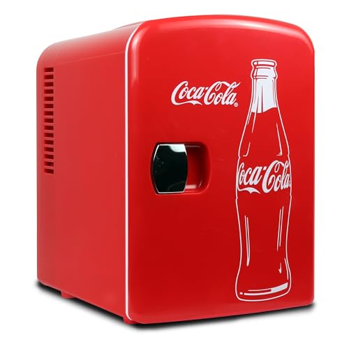 4L Coca-Cola Mini Fridge Portable Cooler Refrigerator