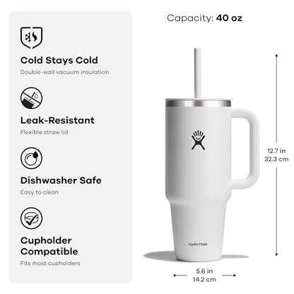 Hydro Flask 40 Oz Stainless Steel Travel Tumbler