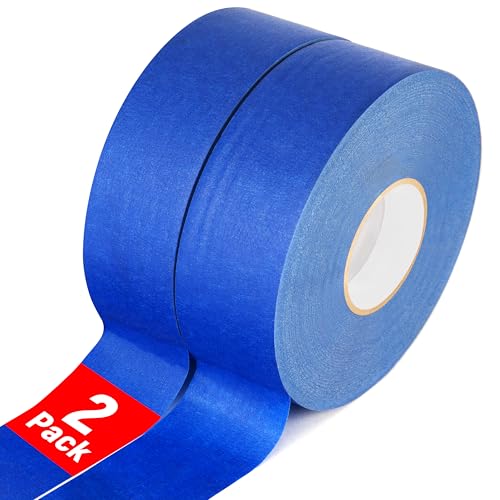 2 Rolls Painters Tape, Professional Masking Tape 1.88 Inch