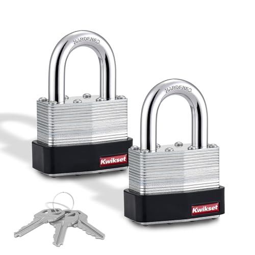 2 Pack Kwikset Laminated Steel Padlocks