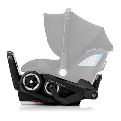 Evenflo Shyft DualRide Infant Car Seat and Stroller Combo with Carryall Storage (Durham Green)