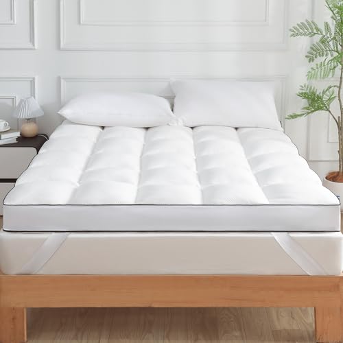 Queen Memory Foam Mattress Topper for Back Pain