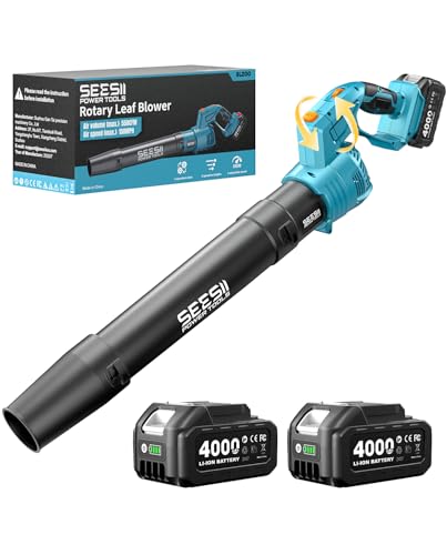 Cordless Leaf Blower with 2 Batteries and Charger
