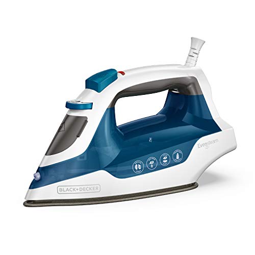 BLACK+DECKER Easy Steam Compact Iron Non-Stick Soleplate
