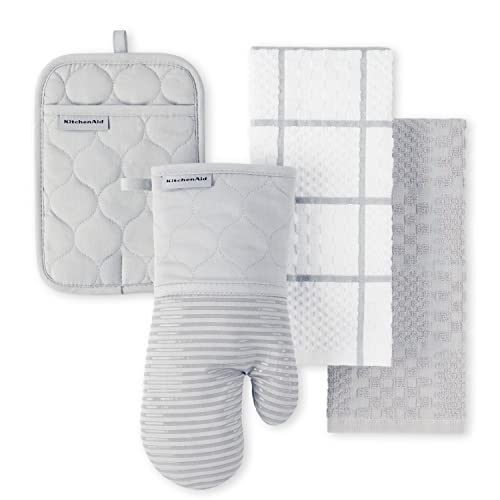 4 Pack KitchenAid Oven Mitt Pot Holder Towel Set