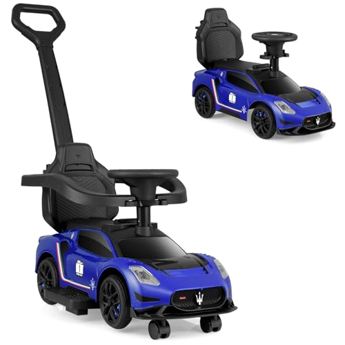 INFANS 3-in-1 Maserati Toddler Push Ride-On Car
