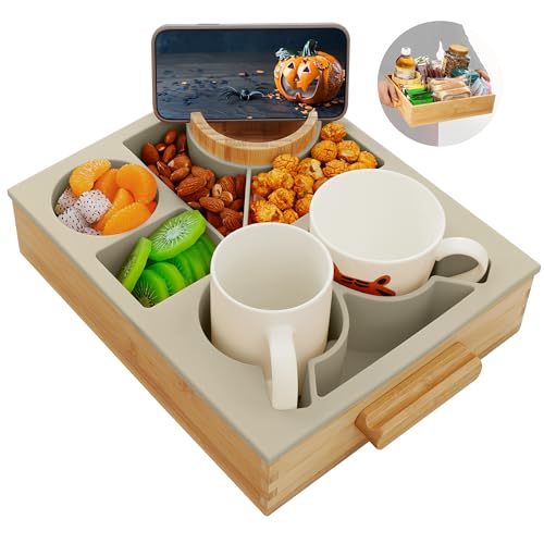 8 in 1 Couch Cup Holder Snack Tray Organizer