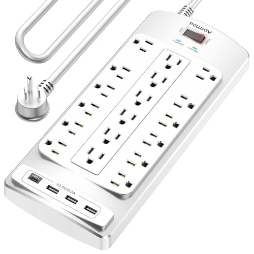 18 Outlet Surge Protector Power Strip with USB
