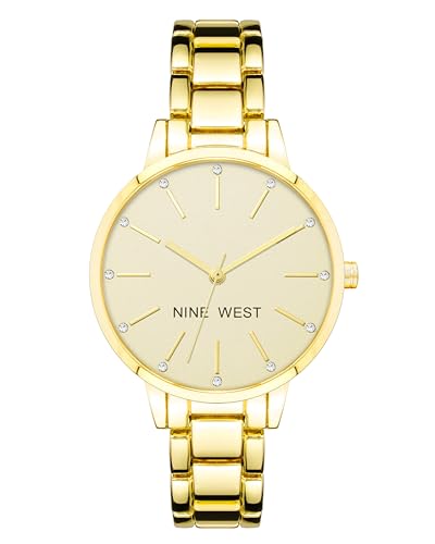 Nine West Crystal Accented Bracelet Watch