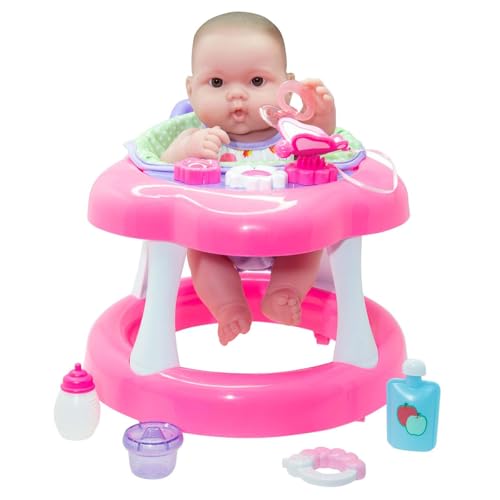 JC Toys 14" Posable Doll with Walker Set