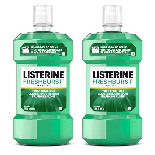 2 Pack Listerine Antiseptic Mouthwash 1L Bottles