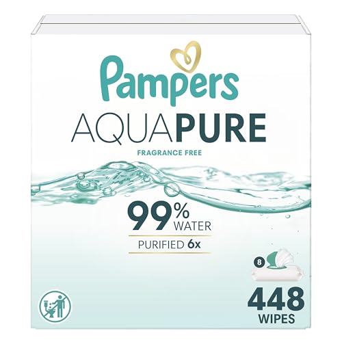 448 Count Pampers Aqua Pure Baby Wipes