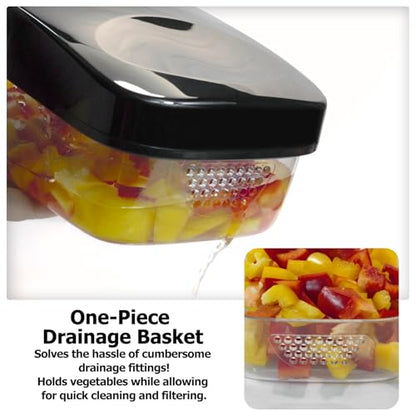 KITIDEA Vegetable Chopper with Container and Dicer