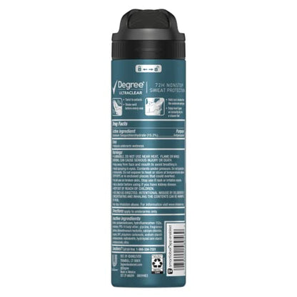 Degree Men Antiperspirant Deodorant Dry Spray Black + White Protects from Deodorant Stains Antiperspirant for Men with MotionSense Technology, 3.8 Ounce (Pack of 3)