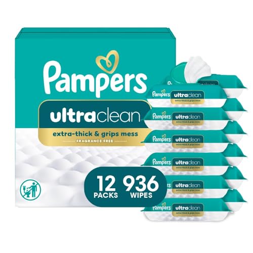 936 Count Pampers Unscented Hypoallergenic Baby Wipes