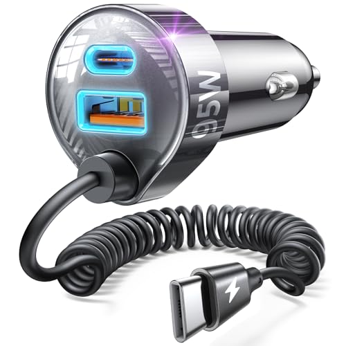 95W USB C Car Charger Fast Charging Adapter