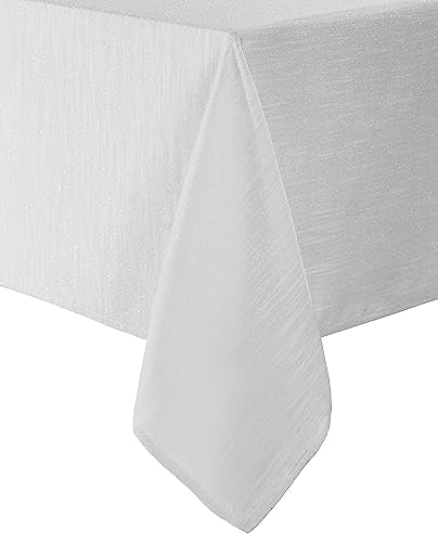 Laura Ashley Arabesque Shimmery Fabric Tablecloth 60x102