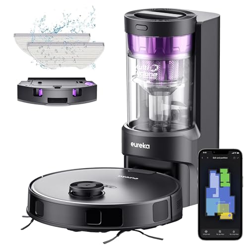Eureka Robot Vacuum Mop Combo, Self-Empty, 4000Pa, LiDAR