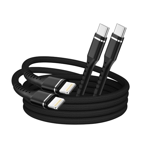 2 Pack USB-C to Lightning Fast Charging Cables