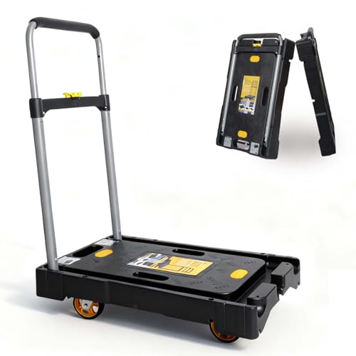 Heavy Duty Folding Platform Hand Truck, 300 lb Capacity