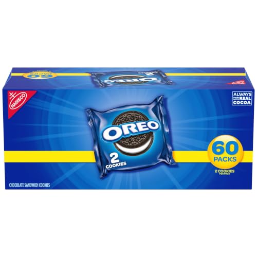 60 Pack Oreo Chocolate Sandwich Cookie Snack Packs (OU-D)