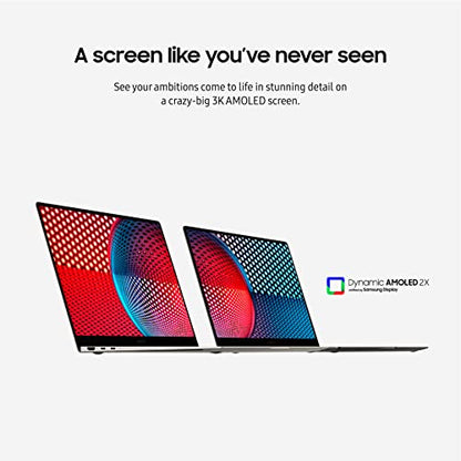 SAMSUNG 14” Galaxy Book3 Pro Laptop Computer, 13th Gen Intel Core i7-1360P Processor / 16GB / 512GB, 3K AMOLED Screen, 120hz, Fingerprint Reader, FHD Webcam, 2023 Model, NP940XFG-KA2US, Beige