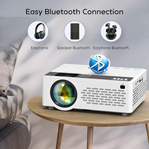 TMY 1080P Bluetooth Mini Projector for Movies