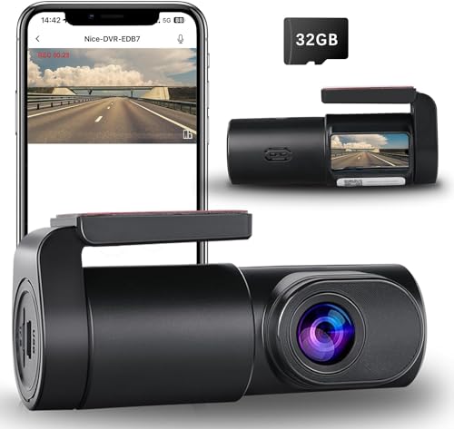 1080P Dash Cam Front Car Camera with 32GB Card