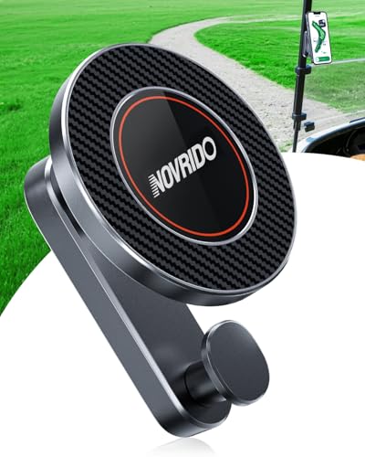 Magnetic Golf Cart Phone Holder Mount with Hook