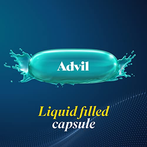 Advil Liqui-Gels Pain Reliever and Fever Reducer, Pain Medicine for Adults with Ibuprofen 200mg for Headache, Backache, Menstrual Pain and Joint Pain Relief - 80 Liquid Filled Capsules(Pack of 1)