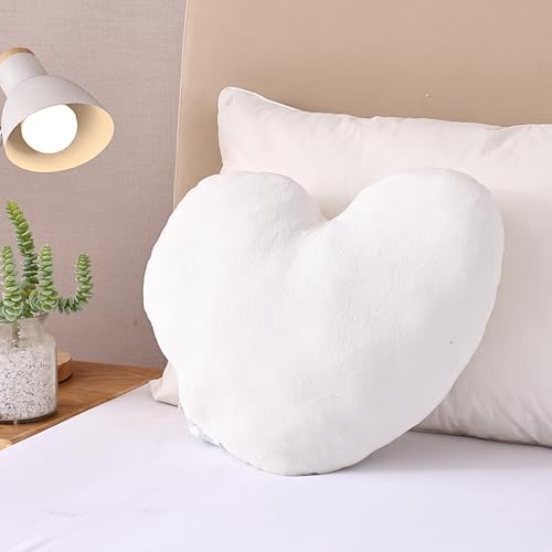 EVOLIVE Large Heart Shaped Throw Pillow