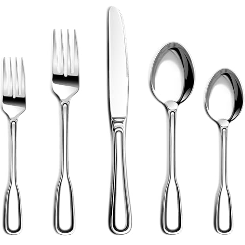 40 Piece Stainless Steel Silverware Set for 8