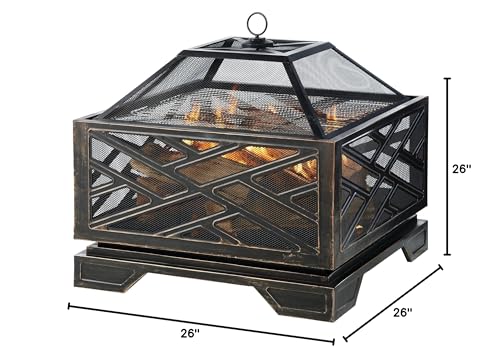 Pleasant Hearth 26-Inch Deep Wood Fire Pit
