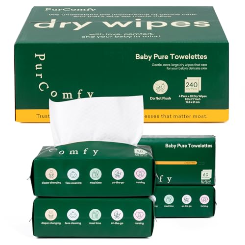 240 Count Plant-Based Baby Dry Wipes