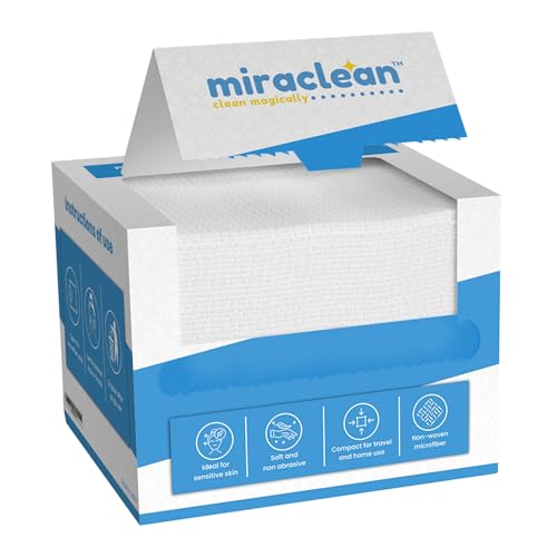 50 Pack MIRACLEAN Ultra Soft Disposable Face Towels