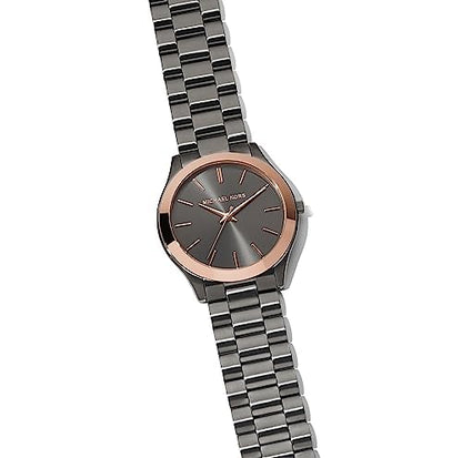 Michael Kors Slim Runway Three-Hand Gunmetal Stainless Steel Men's Watch (Model: MK8576)