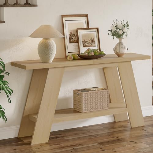 63 Inch 2-Tier Console Table for Entryway Hallway