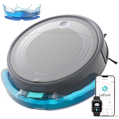 Lefant Robot Vacuum Mop, 6000Pa, LiDAR, WiFi, Alexa