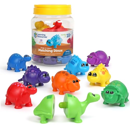 Learning Resources Snap-n-Learn Dinosaur Matching Toy Set