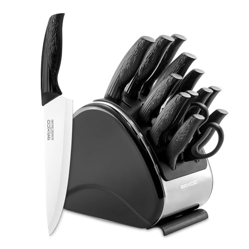 15-Piece German Stainless Steel Kitchen Knife Set