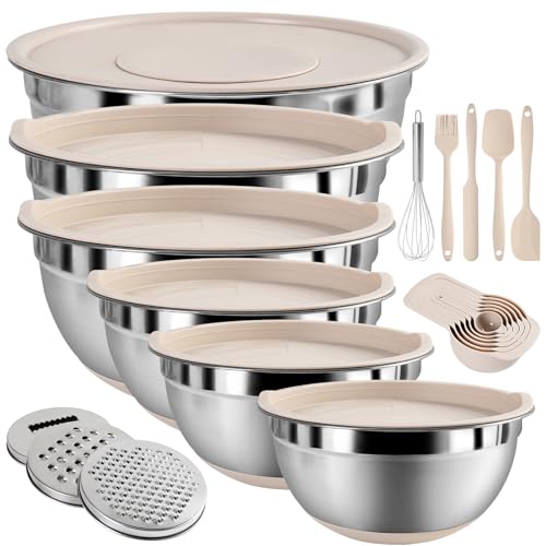 20 Piece Stainless Steel Mixing Bowls with Lids