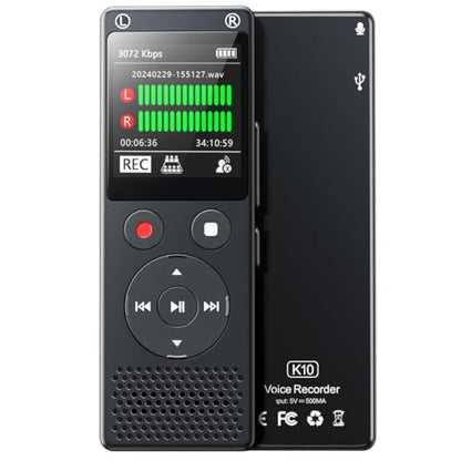 Fillman 64GB Voice Activated Recorder with Playback