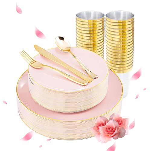 180 Piece Disposable Plates and Cutlery Party Set