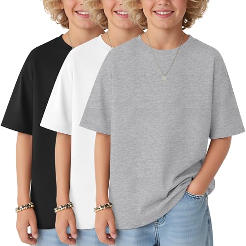 3 Pack Kids Short Sleeve Oversized T-Shirts