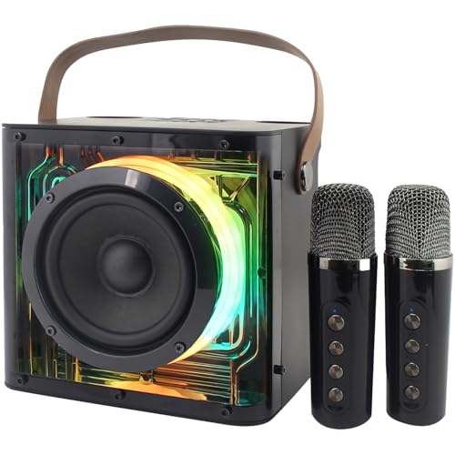 Magnavox Bluetooth Portable Karaoke Speaker with Wireless Microphones