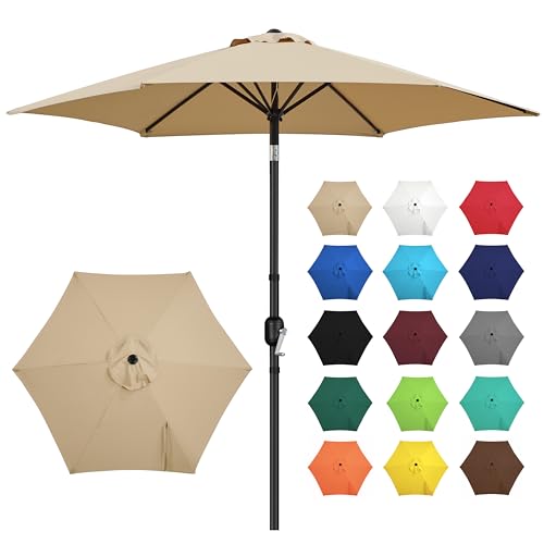 9FT Outdoor Patio Umbrella with Tilt and Crank